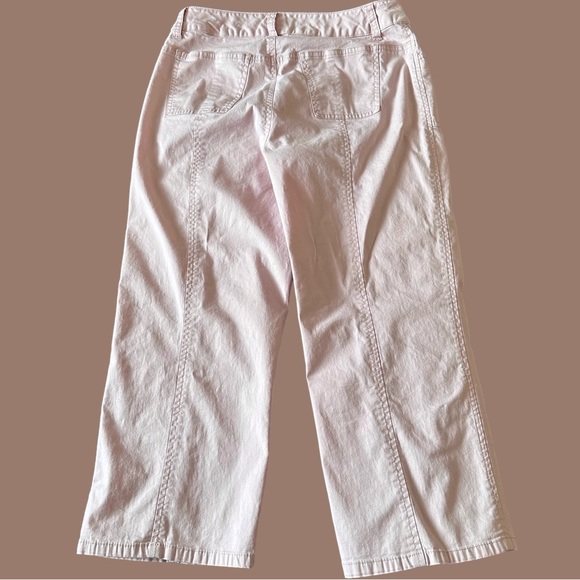 Light Pink Cropped Cotton Khakis 5 - Picture 4 of 8
